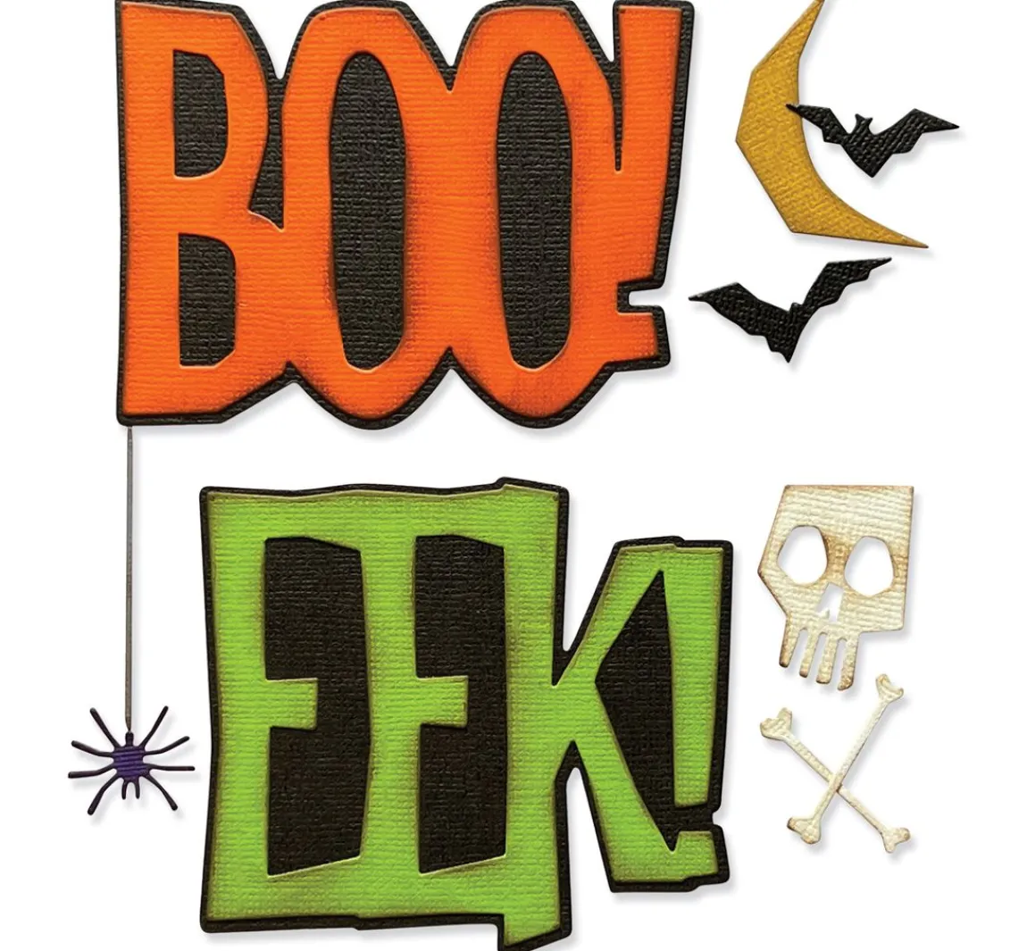 Best Sizzix Thinlits Stanzschablone "Big Frights by Tim Holtz"
