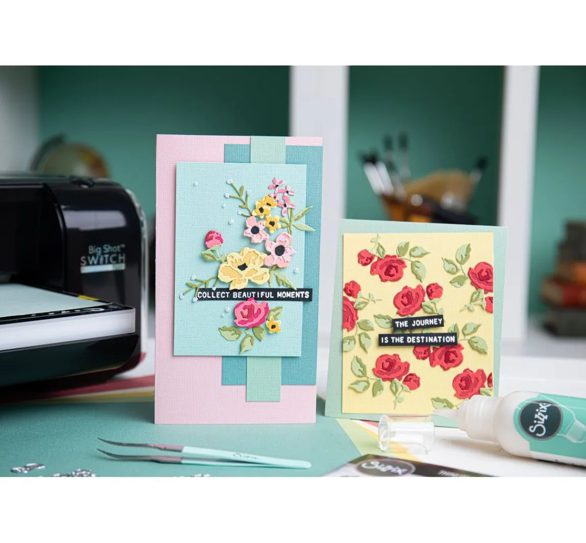 Best Sizzix Thinlits Stanzschablone "Brushstroke Flowers Mini by Tim Holtz"