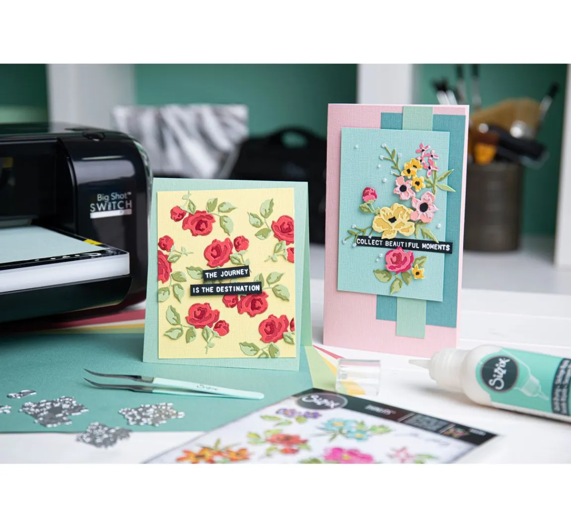 Best Sizzix Thinlits Stanzschablone "Brushstroke Flowers Mini by Tim Holtz"