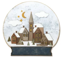 Outlet Sizzix Thinlits Stanzschablone "Snowglobe by Tim Holtz"