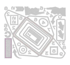 Online Sizzix Thinlits Stanzschablone "Postale by Tim Holtz"