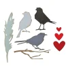 Best Sizzix Thinlits Stanzschablone "Lovebirds by Tim Holtz"
