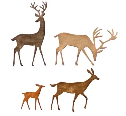 Clearance Sizzix Thinlits Stanzschablone "Darling Deer by Tim Holtz"