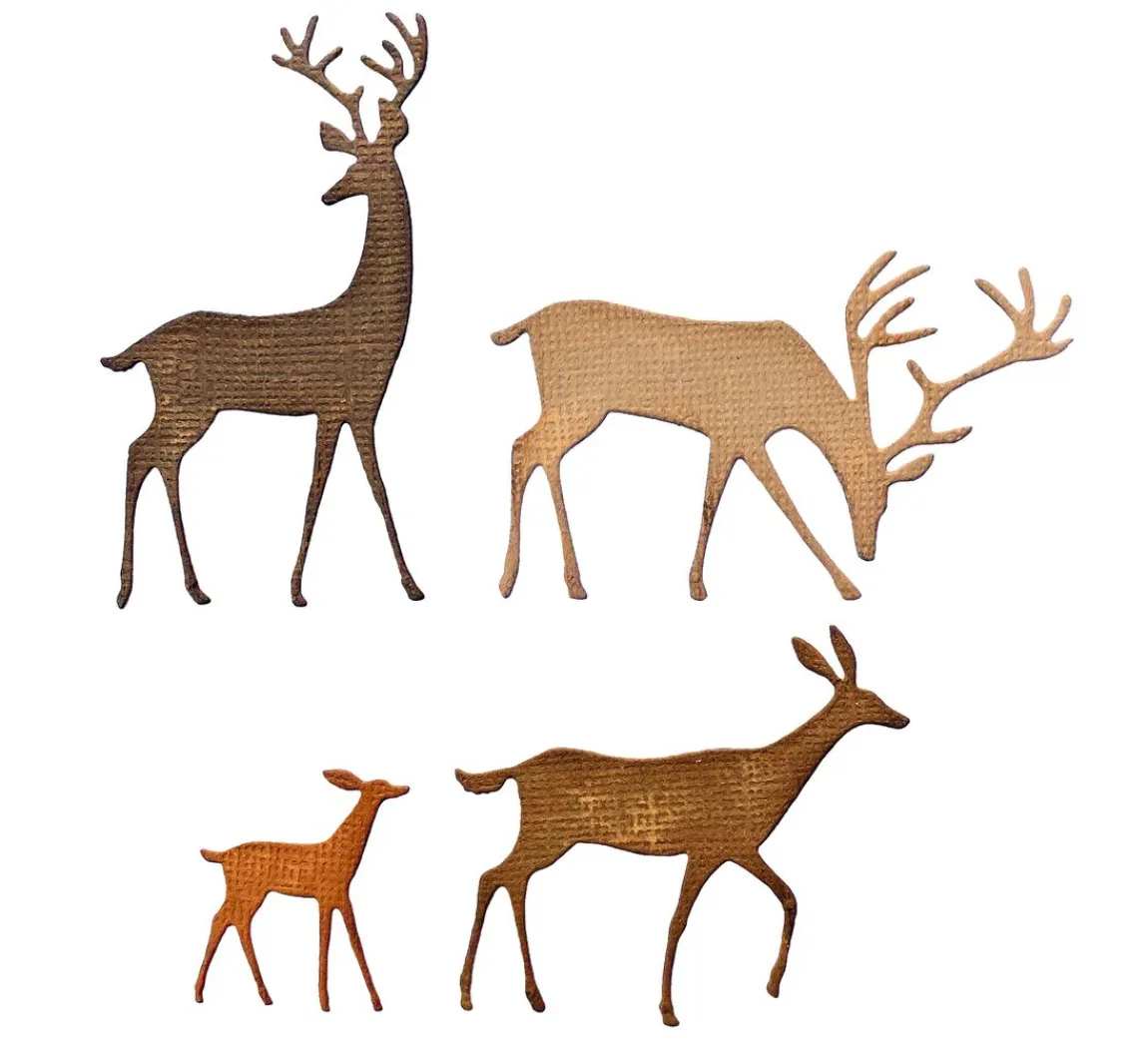 Clearance Sizzix Thinlits Stanzschablone "Darling Deer by Tim Holtz"