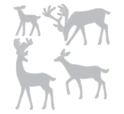 Clearance Sizzix Thinlits Stanzschablone "Darling Deer by Tim Holtz"