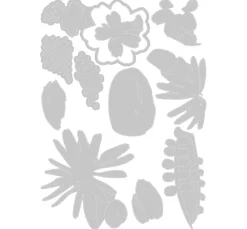 Outlet Sizzix Thinlits Stanzschablone "Modern Floristry by Tim Holtz"