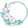 Sale Sizzix Thinlits Stanzschablone "Floral Round"