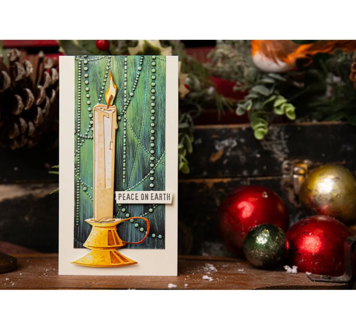 Clearance Sizzix Thinlits Stanzschablone "Candleshop Colorize by Tim Holtz"