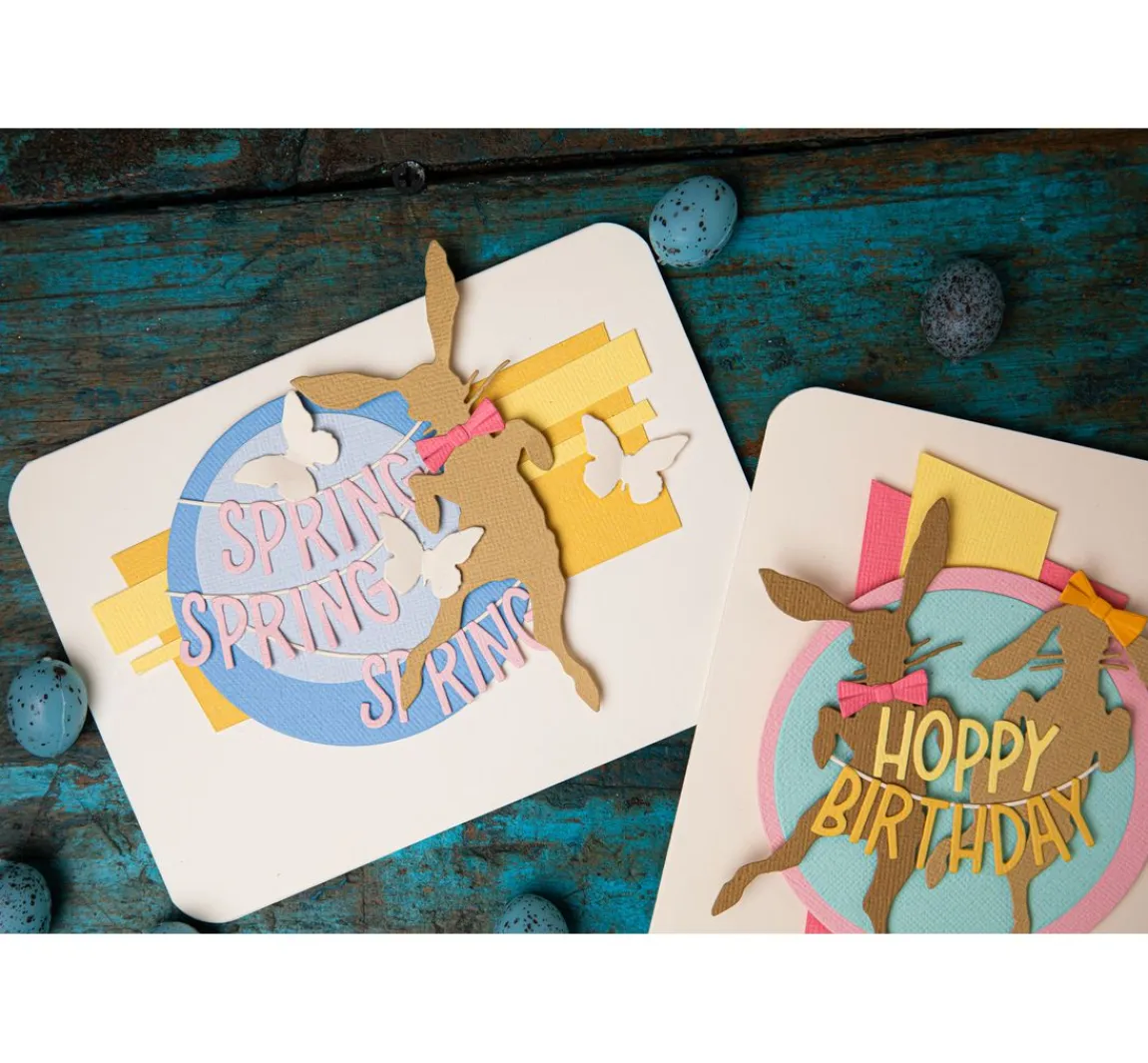 Best Sizzix Thinlits Stanzschablone "Hippity Hop by Tim Holtz"