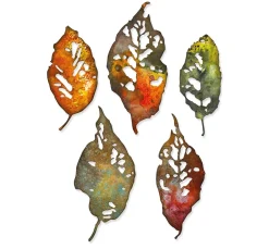 Hot Sizzix Thinlits Stanzschablone "Leaf Fragments by Tim Holtz"