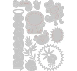 Best Sizzix Thinlits Stanzschablone "Jungle Fun"