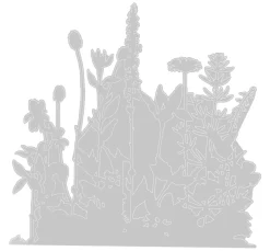 Sizzix Thinlits Stanzschablone "Flower Field by Tim Holtz"