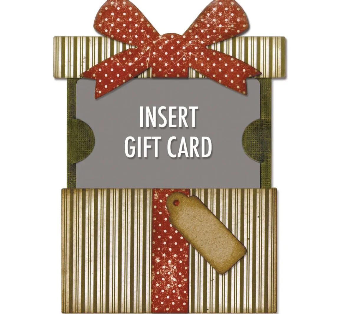 Hot Sizzix Thinlits Stanzschablone "Gift Card Package by Tim Holtz"
