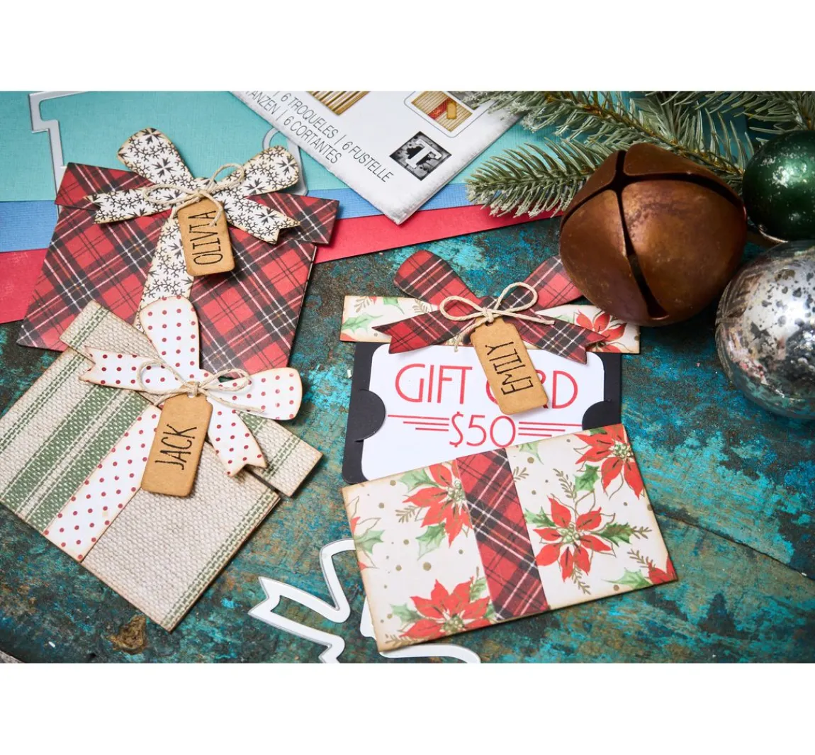 Hot Sizzix Thinlits Stanzschablone "Gift Card Package by Tim Holtz"