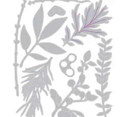 New Sizzix Thinlits Stanzschablone "Hidden Leaves"