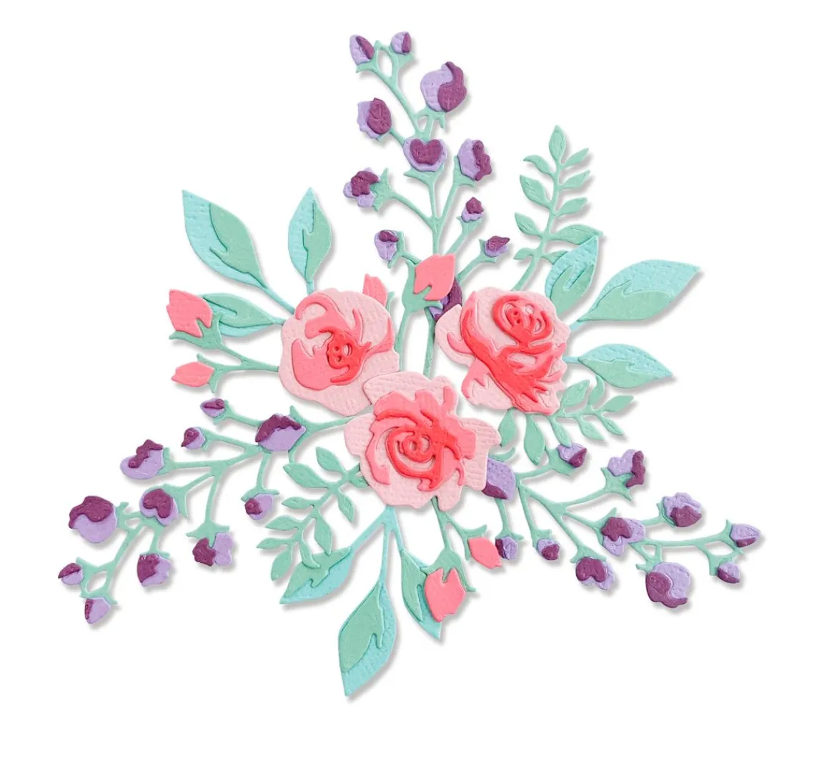 Online Sizzix Thinlits Stanzschablone "Floral Layers 2"