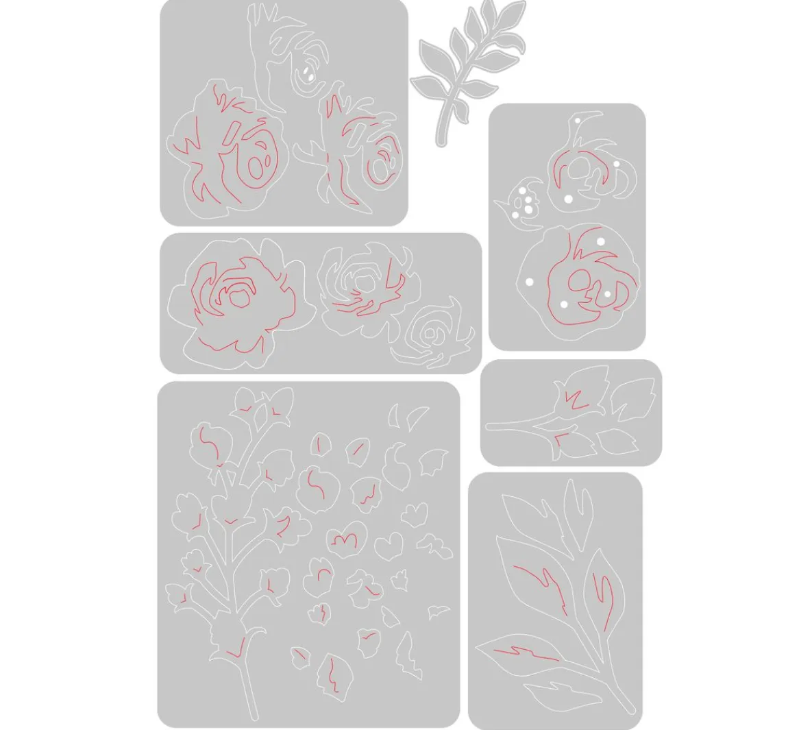 Online Sizzix Thinlits Stanzschablone "Floral Layers 2"