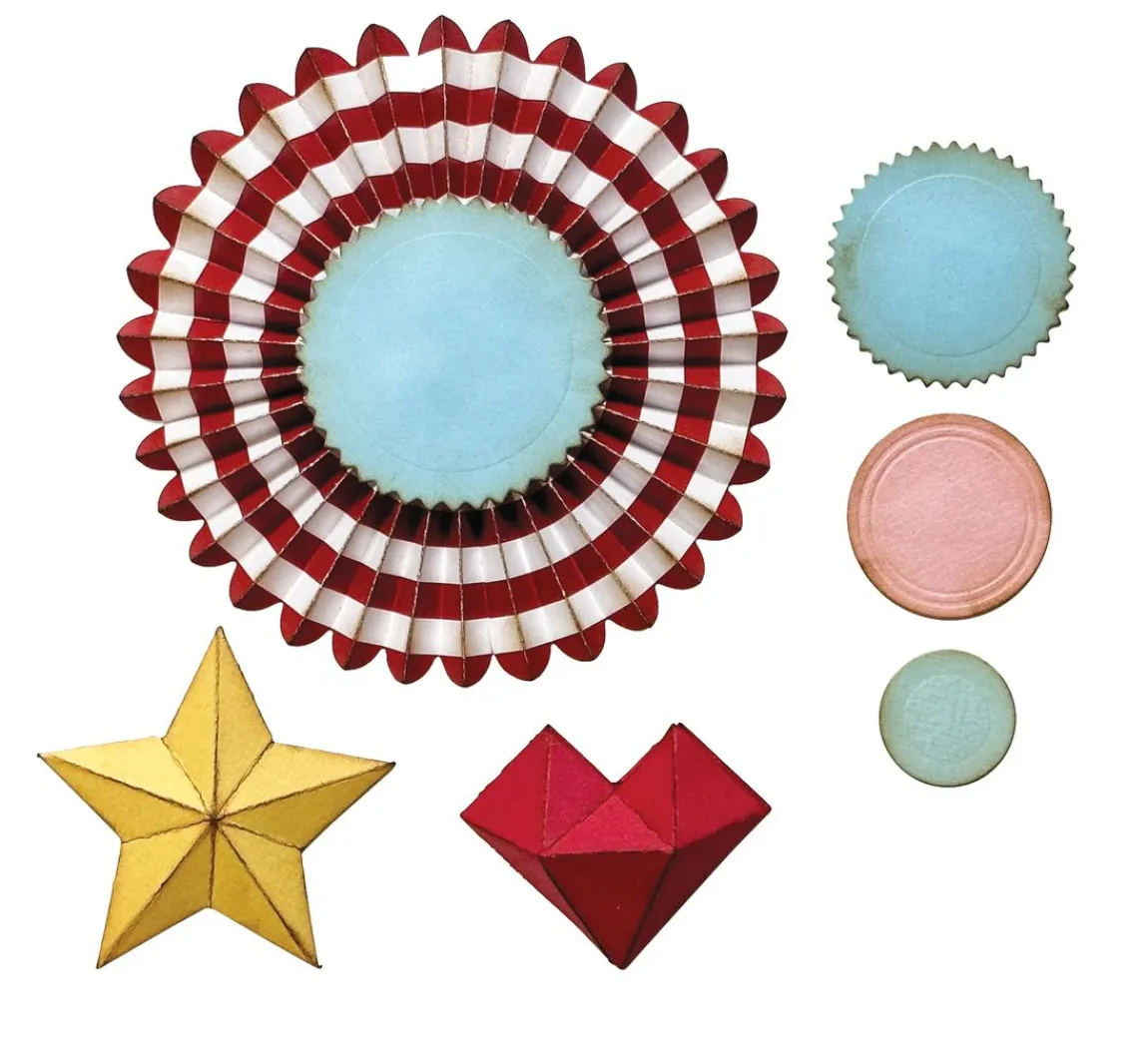 Outlet Sizzix Thinlits Stanzschablone "Rosettes by Tim Holtz"