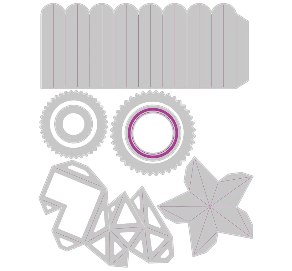 Outlet Sizzix Thinlits Stanzschablone "Rosettes by Tim Holtz"