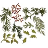 Clearance Sizzix Thinlits Stanzschablone "Holiday Greens by Tim Holtz"