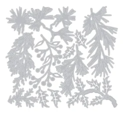 Clearance Sizzix Thinlits Stanzschablone "Holiday Greens by Tim Holtz"