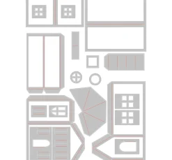 Sale Sizzix Thinlits Stanzschablone "Paper Village #2 by Tim Holtz"
