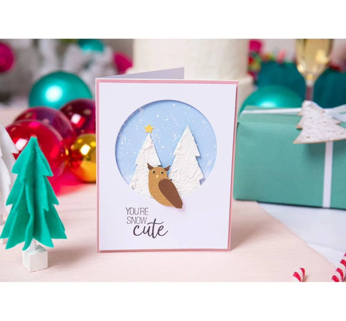 Sale Sizzix Thinlits Stanzschablone "Cozy Woodland"