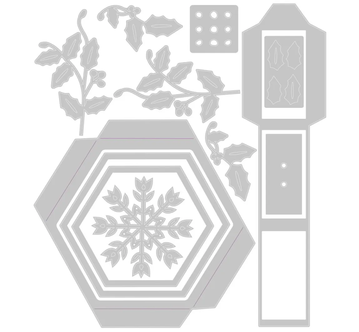 Outlet Sizzix Thinlits Stanzschablone "Hanging Ornament Box by Catherine Pooler"