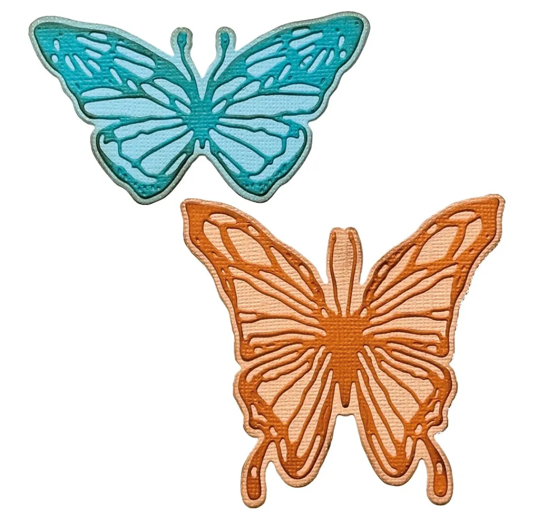 Sale Sizzix Thinlits Stanzschablone "Scribbly Butterfly by Tim Holtz"
