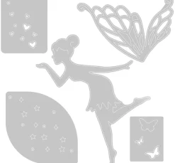 Hot Sizzix Thinlits Stanzschablone "Fairy Wishes"