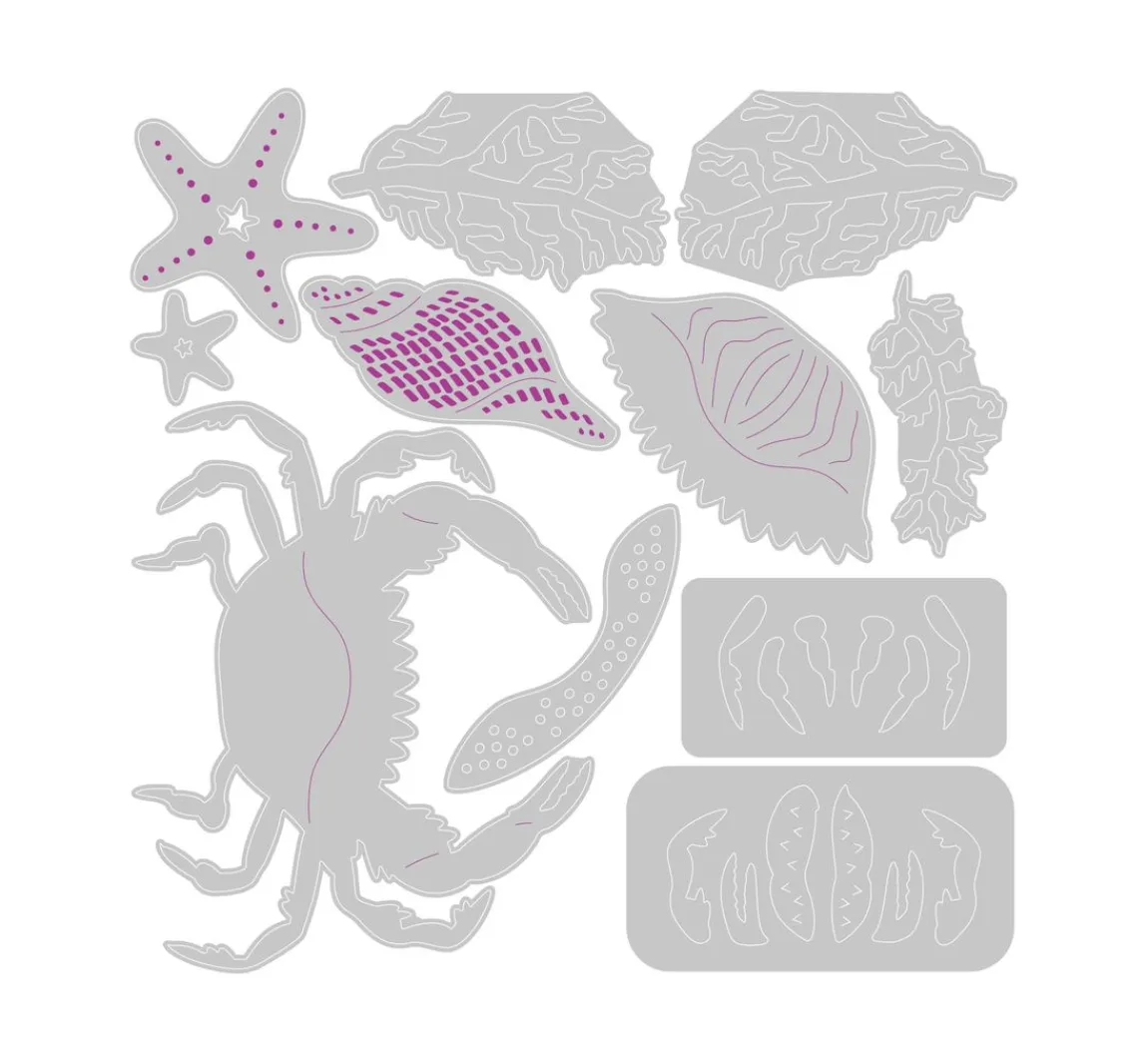Sizzix Thinlits Stanzschablone "Ocean Medley"