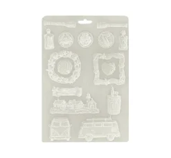 Online Stamperia Soft Modellierform A4 "Silent Sea"