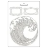 Discount Stamperia Soft Modellierform A5 "Silent Sea - Wave"