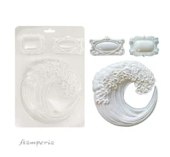 Discount Stamperia Soft Modellierform A5 "Silent Sea - Wave"