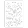 Discount Stamperia Soft Modellierform A5 "Whispering Woods - Leaves"