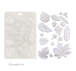 Discount Stamperia Soft Modellierform A5 "Whispering Woods - Leaves"