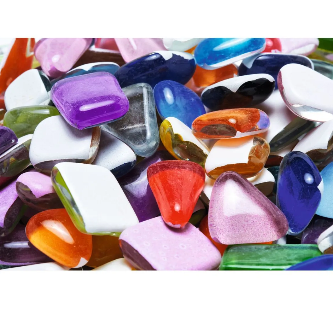 Best Rayher Soft-Glas Bruchmosaik "Bunter Mix", 500 g