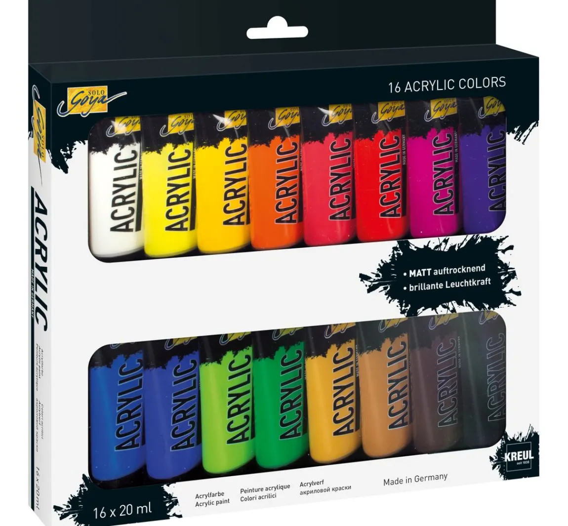 Best Kreul Künstler Solo Goya Acrylic, 16er-Set