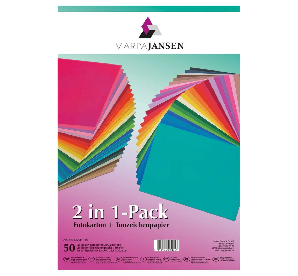 Clearance MarpaJansen Sortierung Tonpapier & Fotokarton