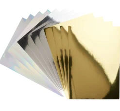 Rico Design Spiegelkarton-Block Gold/Silber
