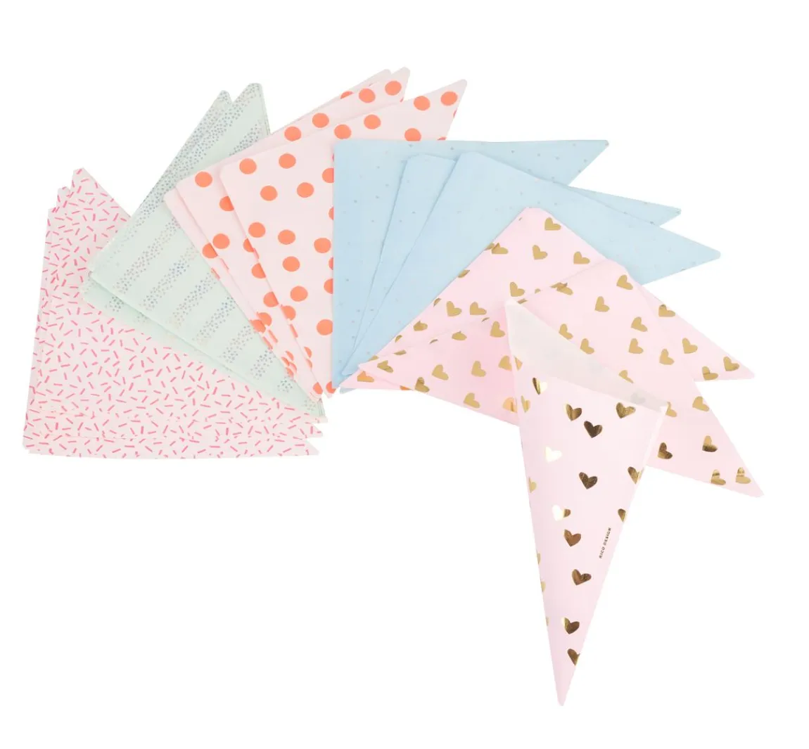 Online Rico Design Spitztüten "Pastell Hot Foil", 15er-Set