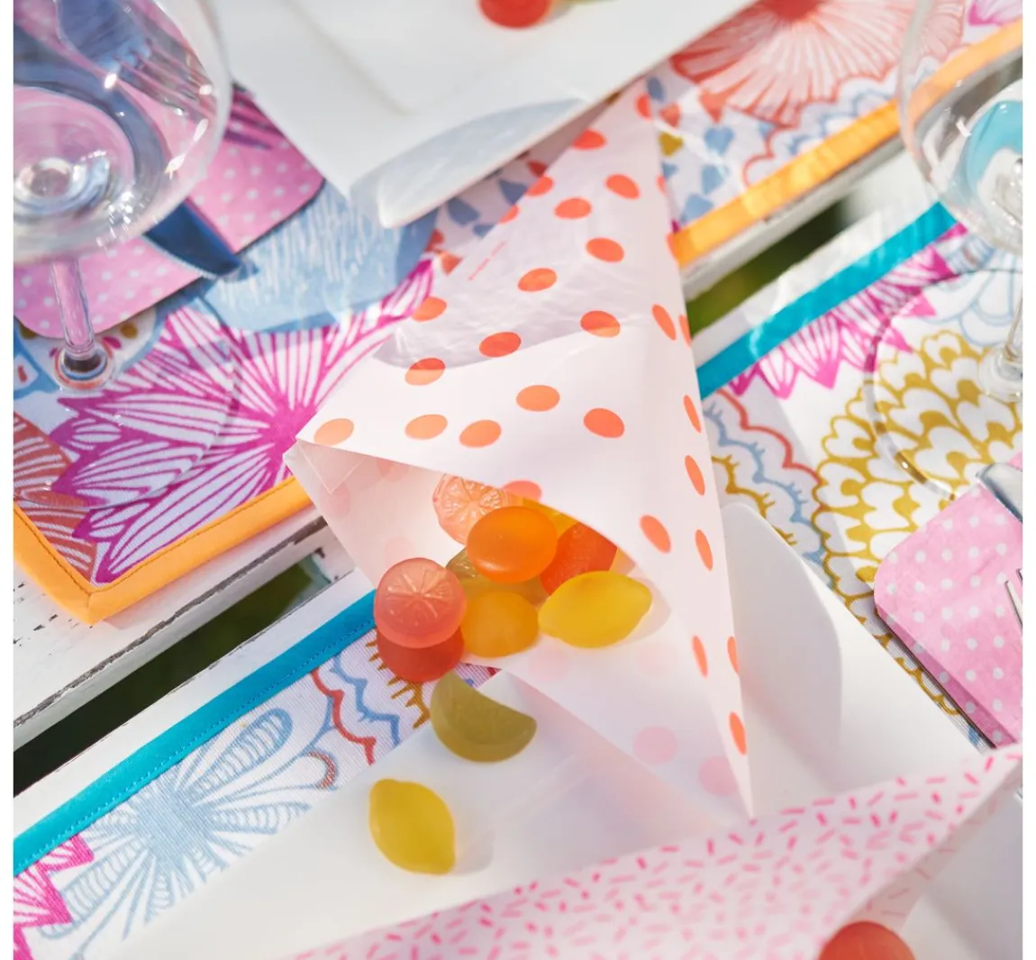 Online Rico Design Spitztüten "Pastell Hot Foil", 15er-Set