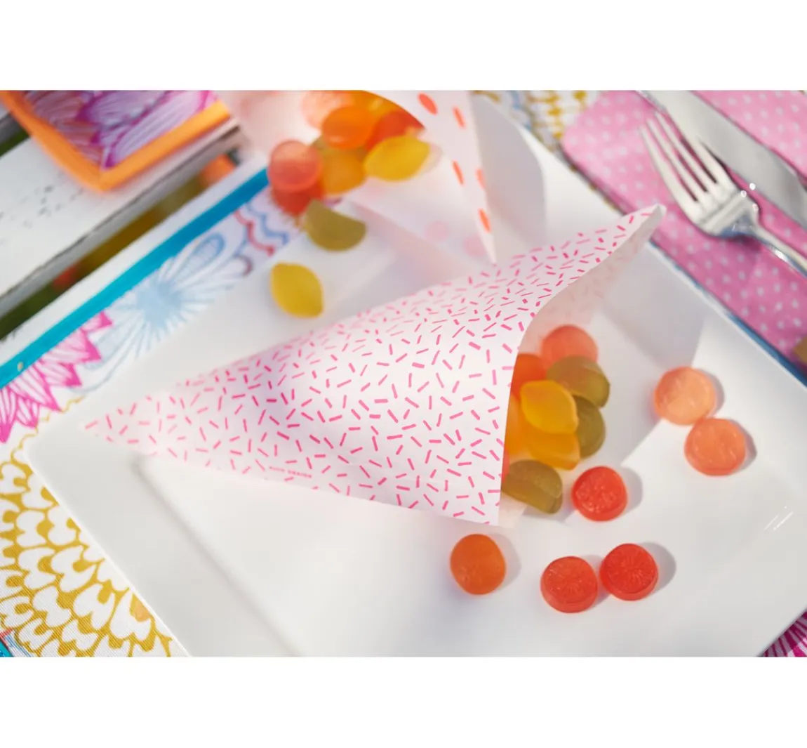 Online Rico Design Spitztüten "Pastell Hot Foil", 15er-Set
