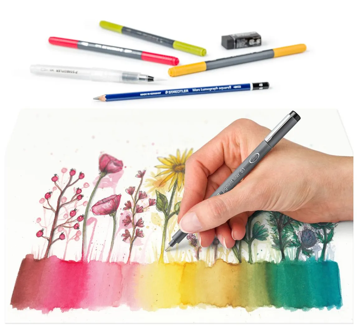 Best STAEDTLER Aquarell-Set "Blumen"