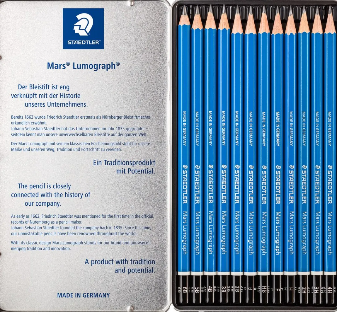Sale STAEDTLER Bleistifte Mars Lumograph, 12 St.