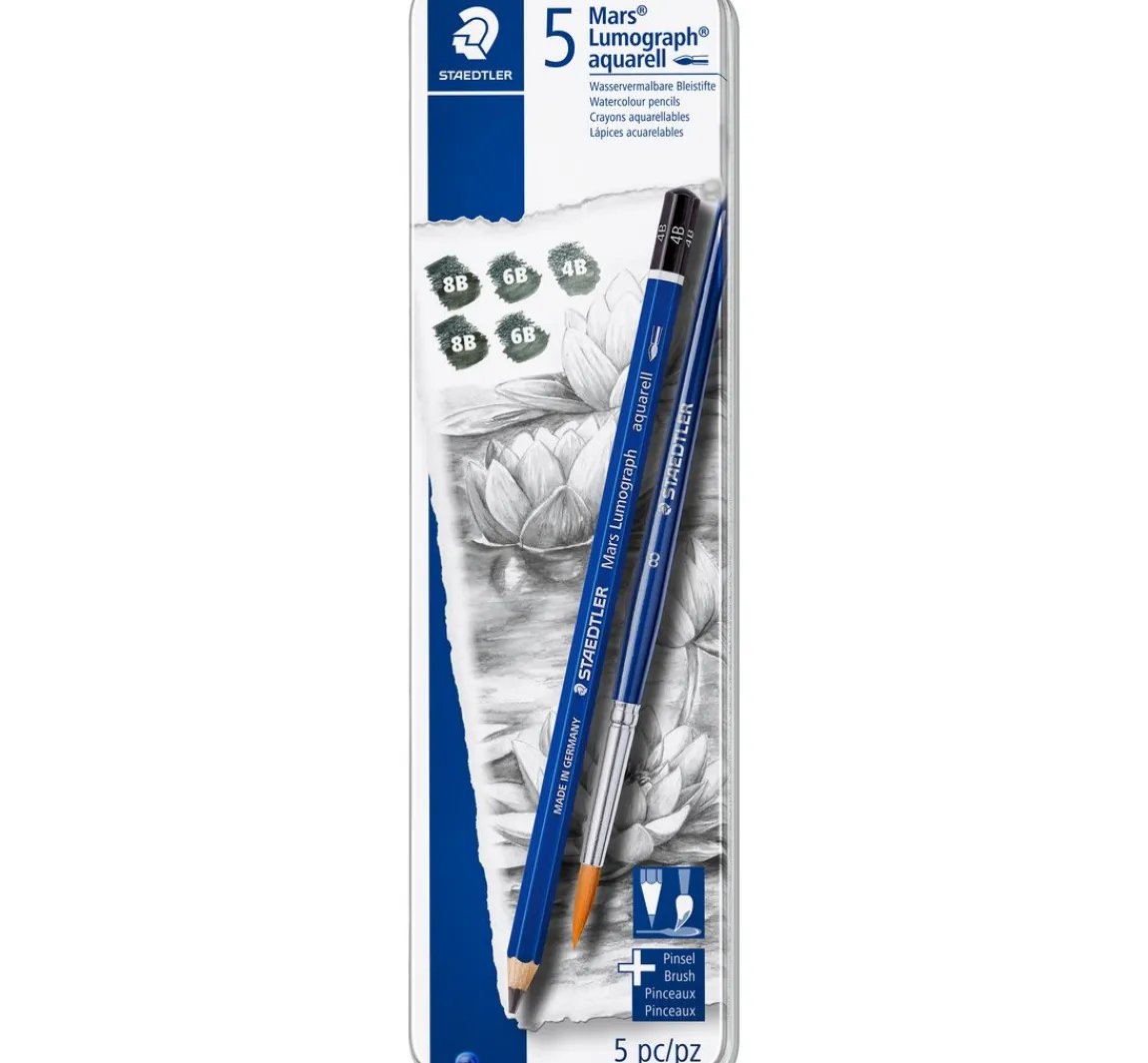 Hot STAEDTLER Bleistifte Mars Lumograph Aquarell, 5 St.