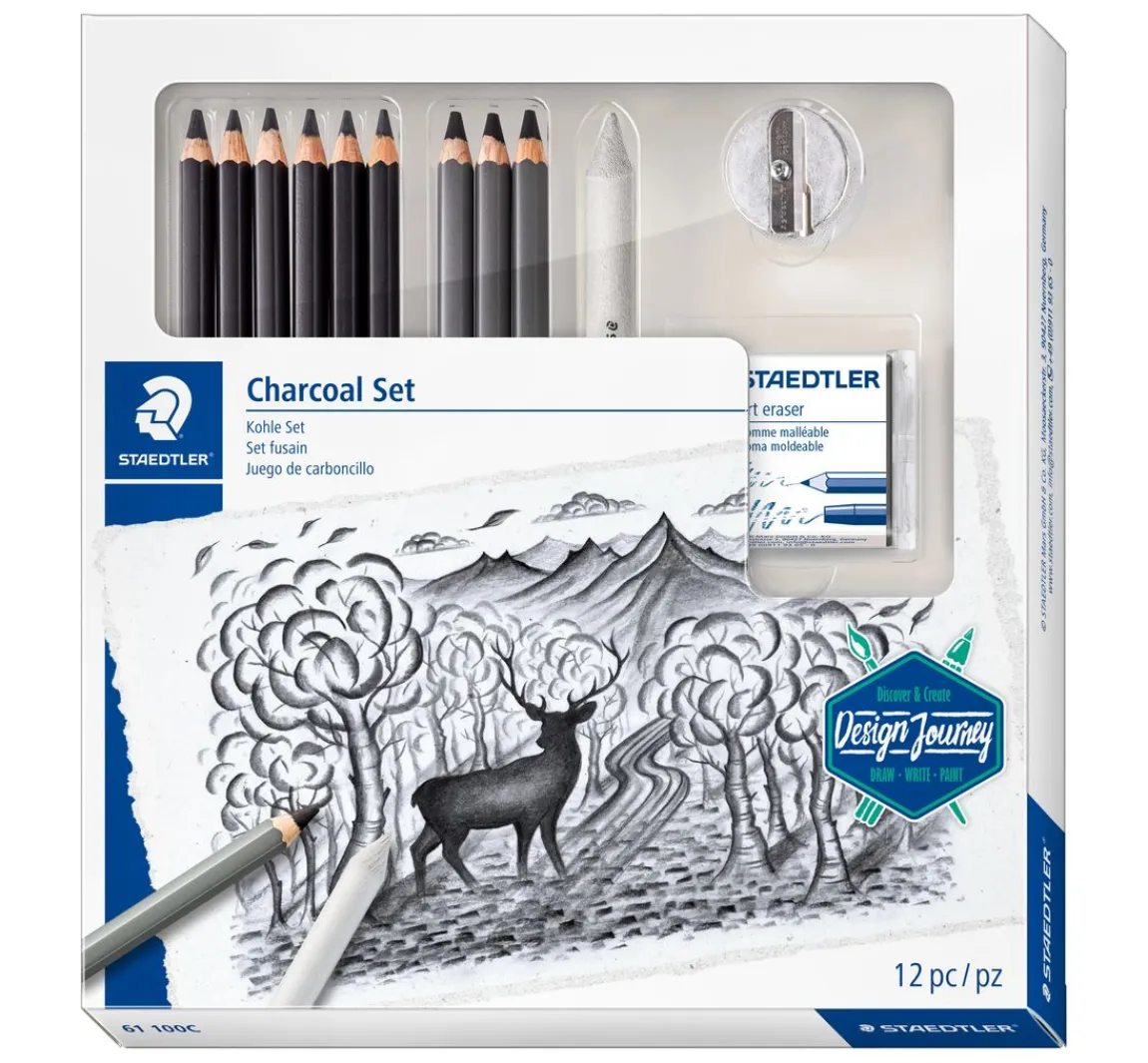 Hot STAEDTLER Charcoal "Kohlestifte-Set"