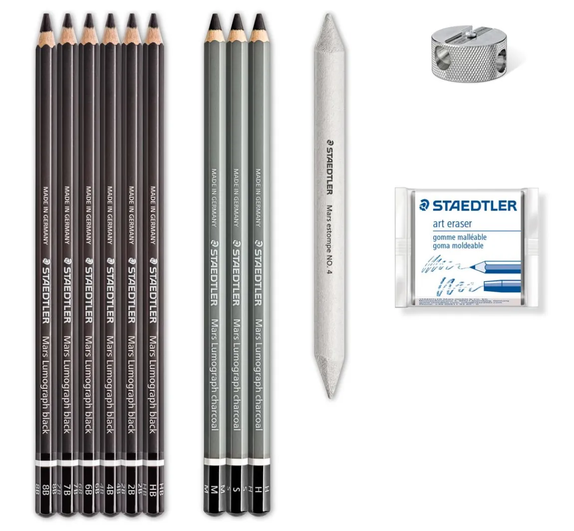 Hot STAEDTLER Charcoal "Kohlestifte-Set"
