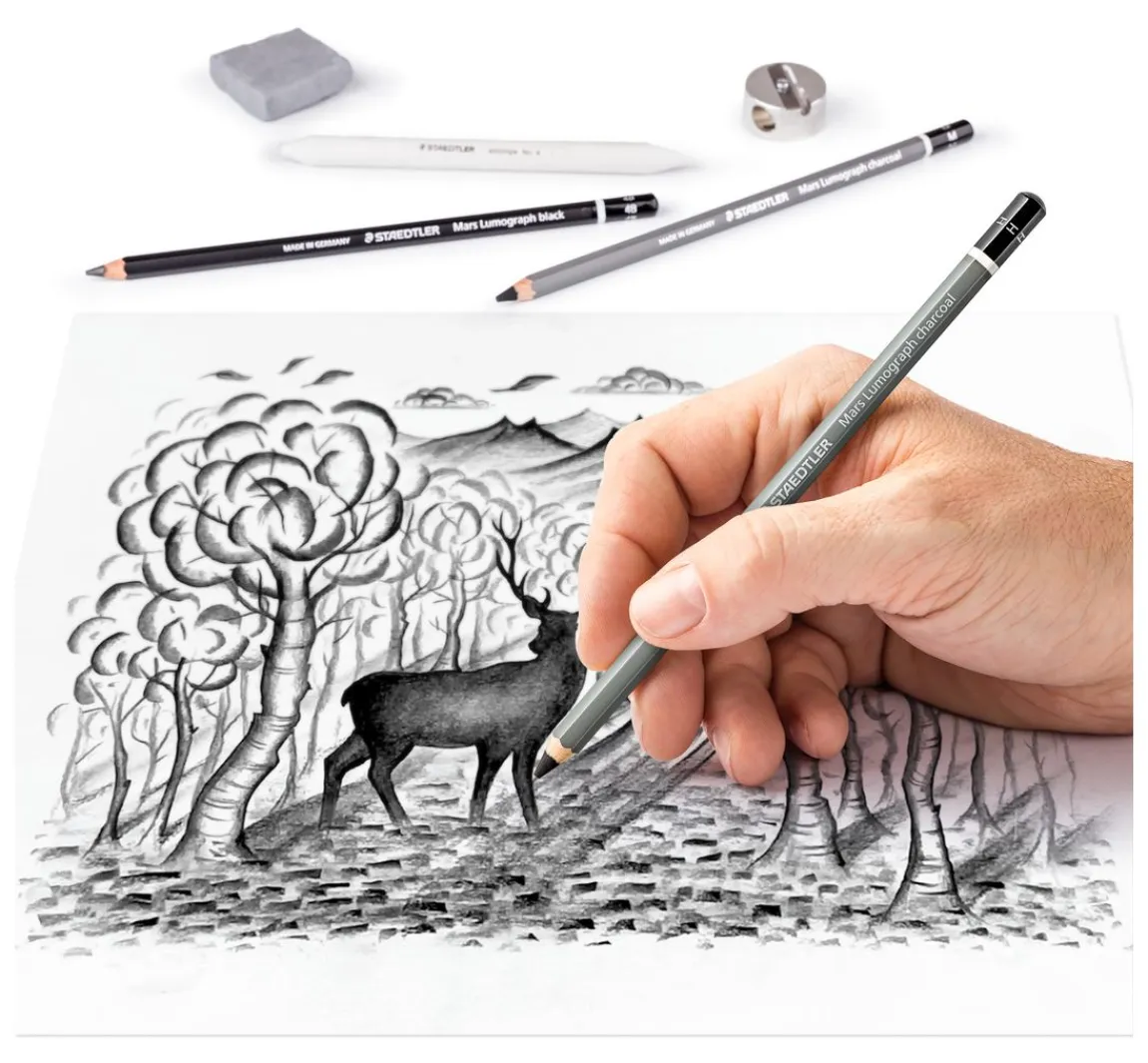 Hot STAEDTLER Charcoal "Kohlestifte-Set"