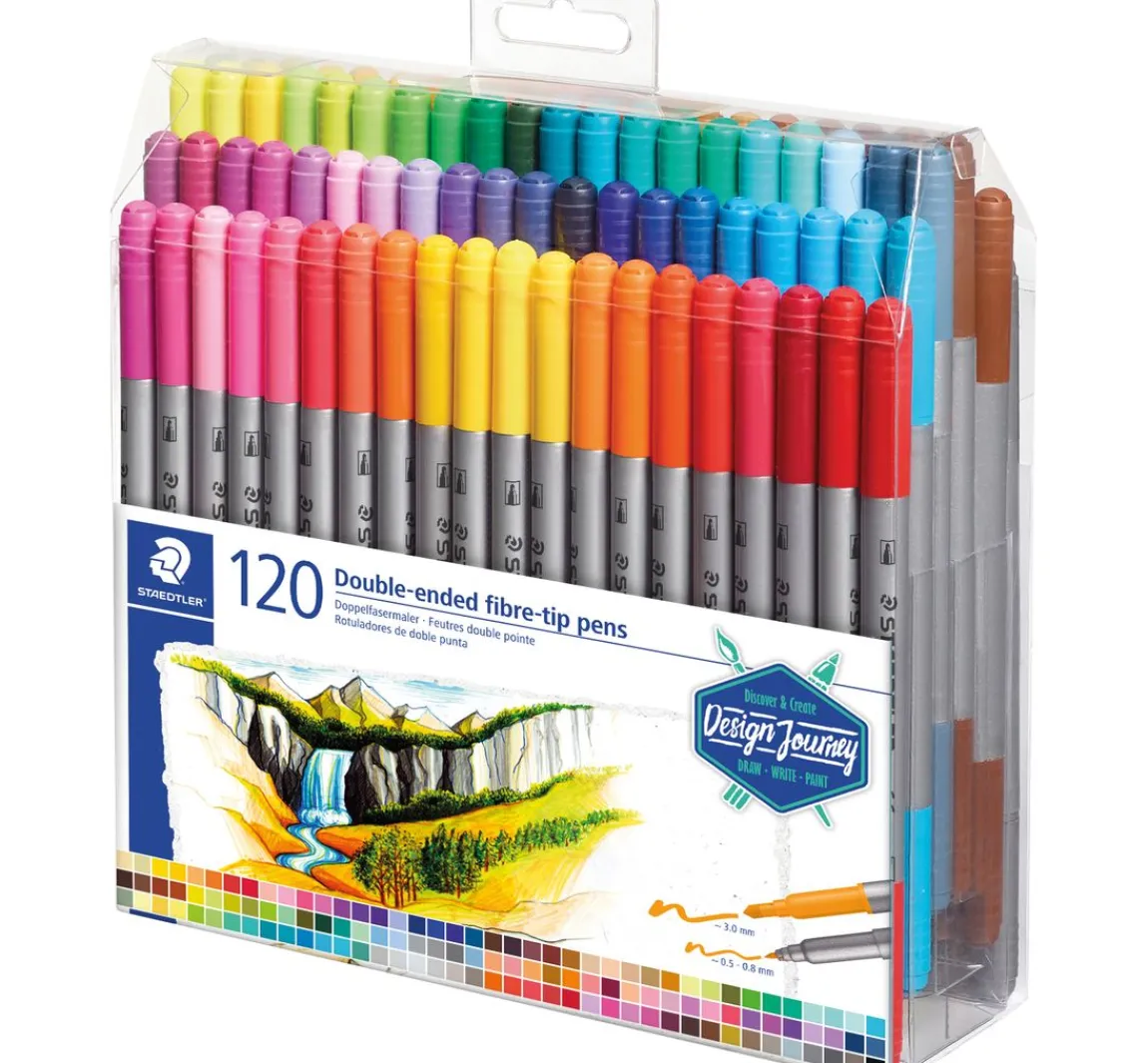 Clearance STAEDTLER Doppelfasermaler, 120 St.